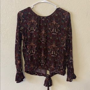 Cute top with open back